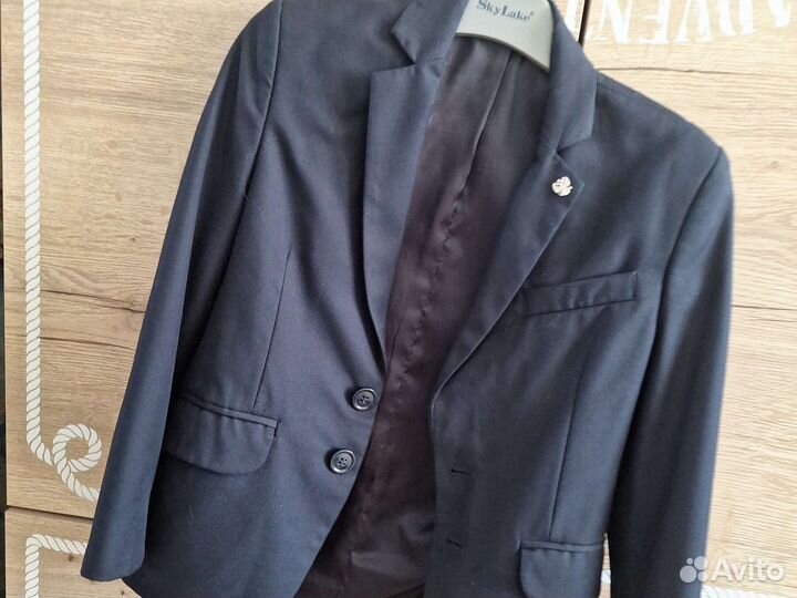 Школьный костюм для мальчика 122 128 синий