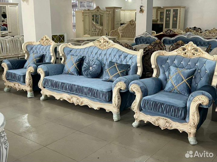 Диван и 2 кресла