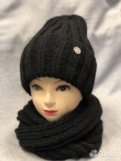 Комплект шапка шарф