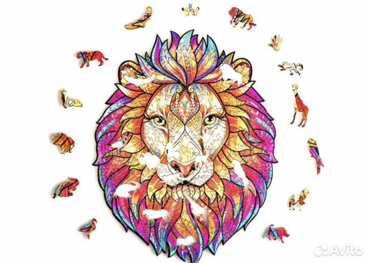 Деревянный пазл Figured wooden puzzles 700 деталей