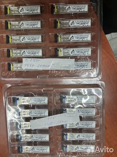 Модуль SFP WDM, 1.25Гбит/с, 1310/1550нм, 20 км, LC