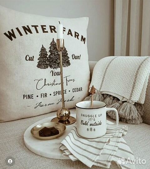 Чехол, чехол на подушку HM home H&M Zara home