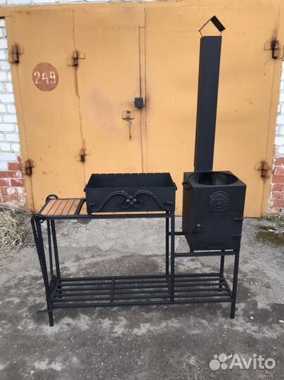 Мангал с печкой