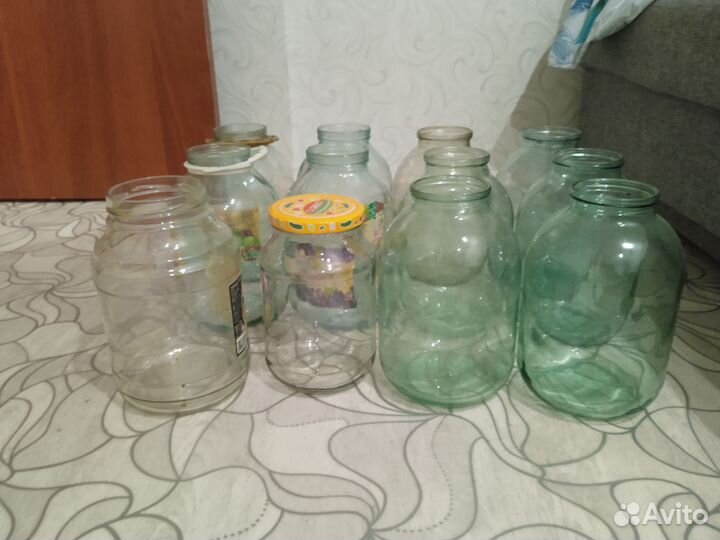 Стеклянная банка 3л, 1л, 700г