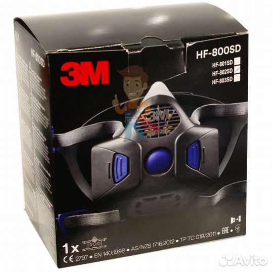 Полумаска 3м HF-801