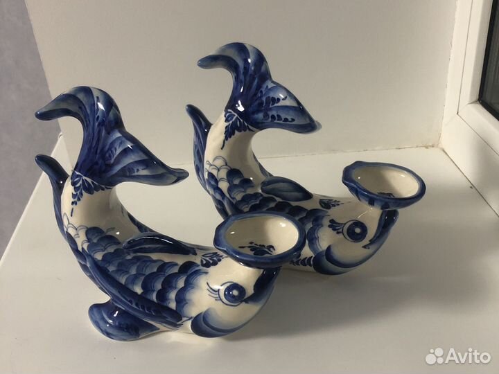 Рыбки гжель