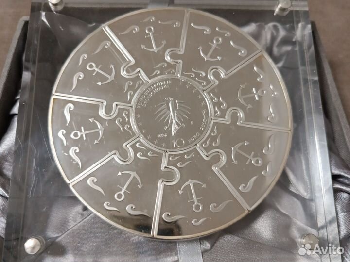 2008 Германия Горх Фок Барк Корабль серебро