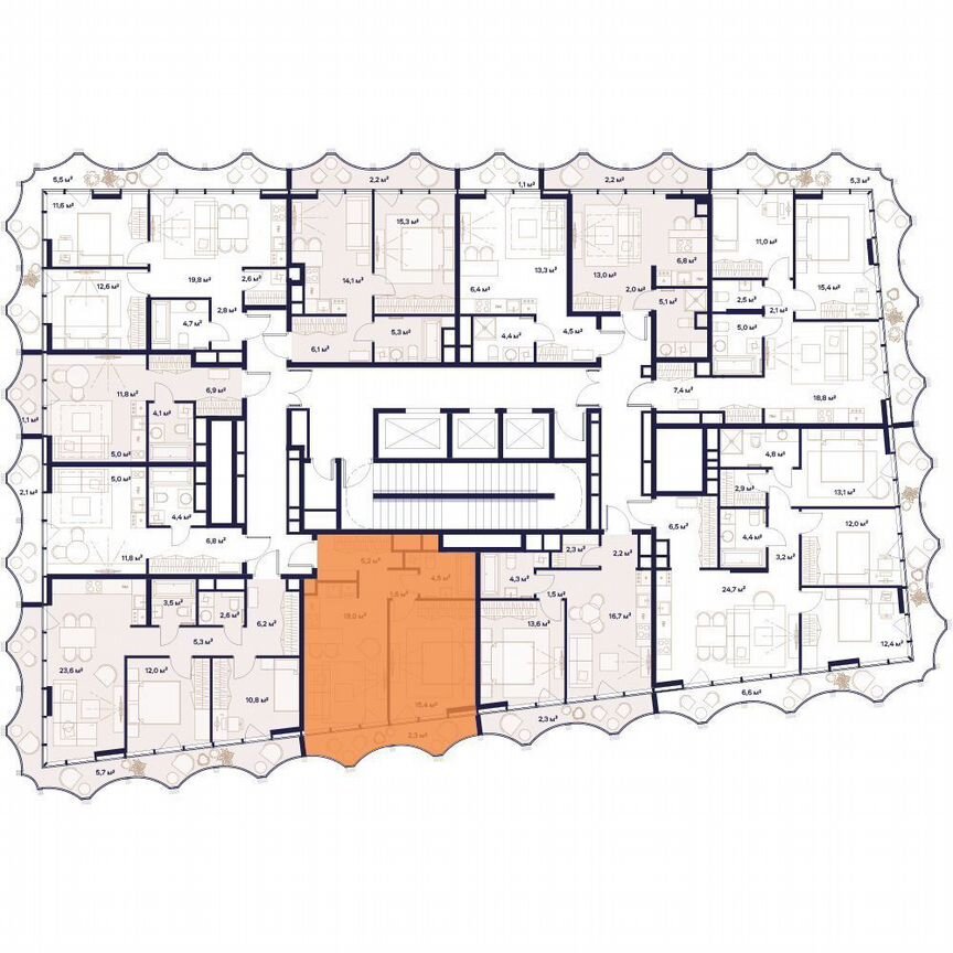 1-к. квартира, 48 м², 15/24 эт.