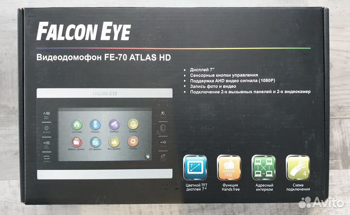 Видеодомофон Falcon Eye FE-70 Atlas HD