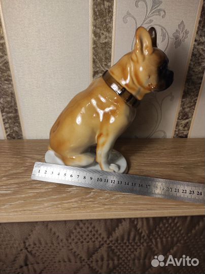 Статуэтка Бульдог лфз винтаж