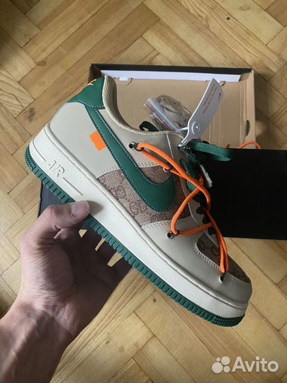 Nike Air Force 1 07 LV8 x Gucci Butter White/Green