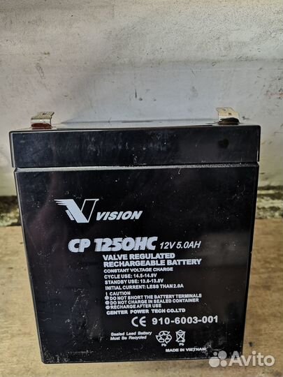 Аккумулятор 12 v 5 ah бу