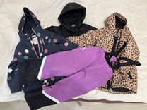 Куртки и штаны зимнии на девочку, 116-122