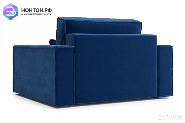 Кресло тик-так Сохо темно-синее