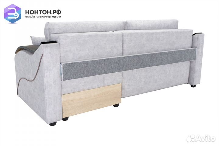 Диван угловой тик-так Милан бежевый