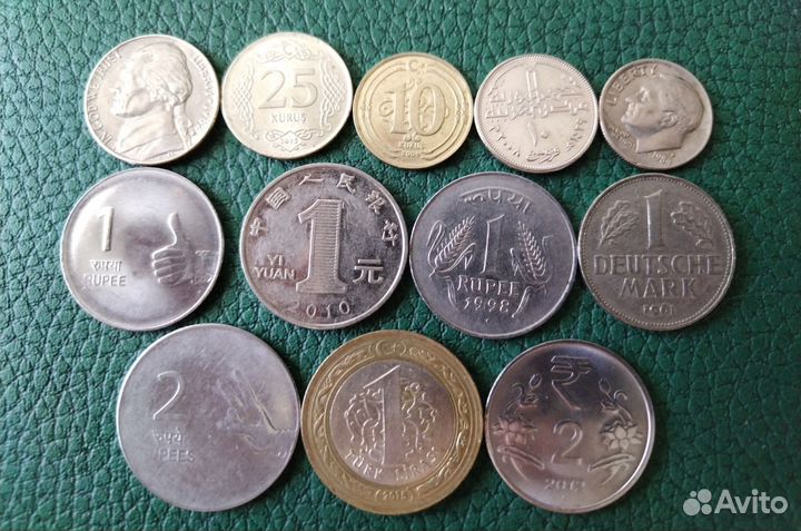Набор иностранных монет