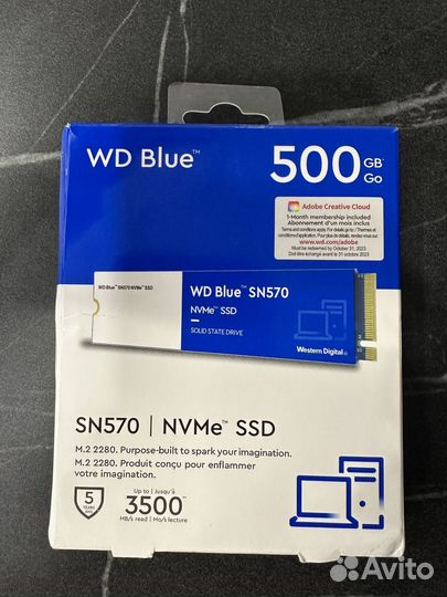Ssd m2 nvme 500gb WD