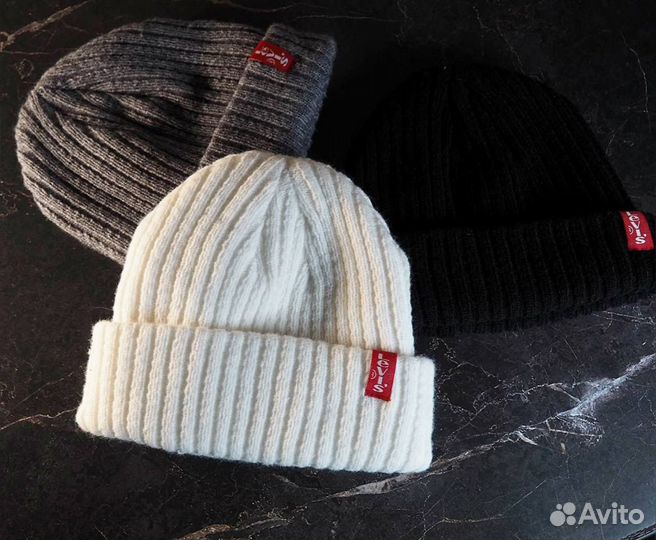 Шапка бини Levis осень-зима