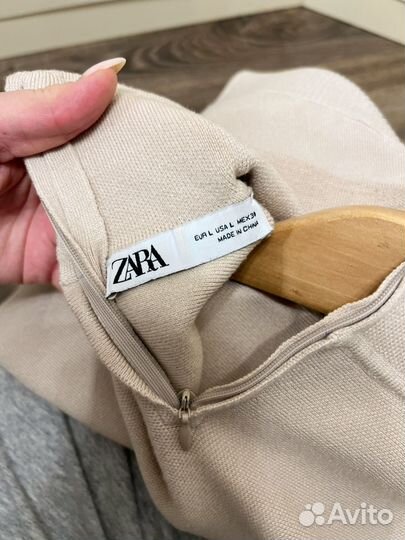 Трикотажное платье zara