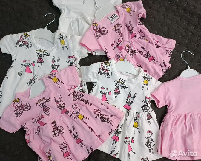 Платья,Турция на 6, 9, 12 мес