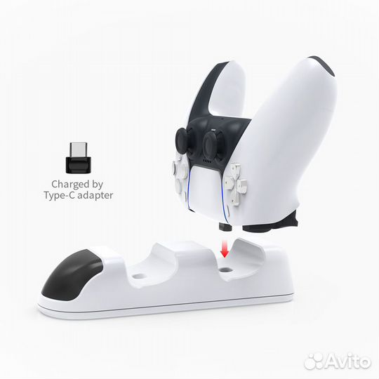 PS5 Зарядная Станция 2-х Геймпадов TP5-0506 Dobe