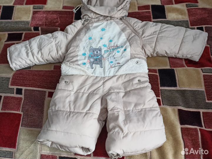Зимний комбинезон для девочки 80