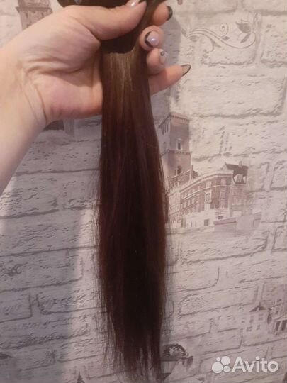 Волосы на заколках