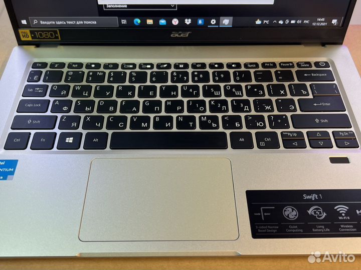 Acer Swift 1 SSD 128гб gold