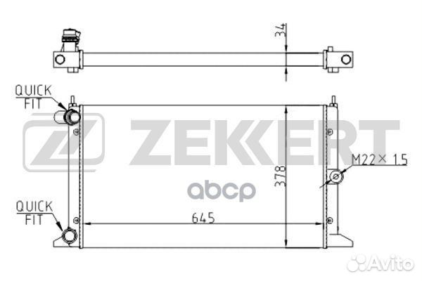 Радиатор охл. дв. Ford Galaxy 95- Seat Alhambr