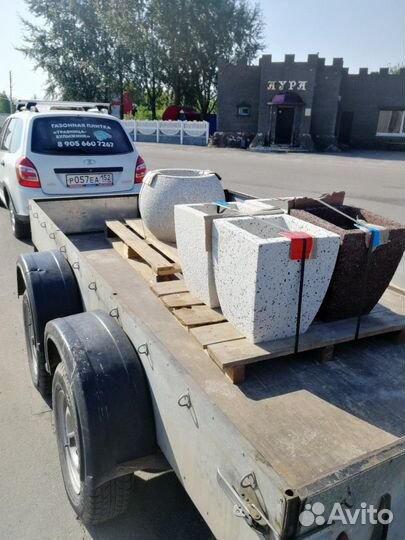 Вазон из бетона