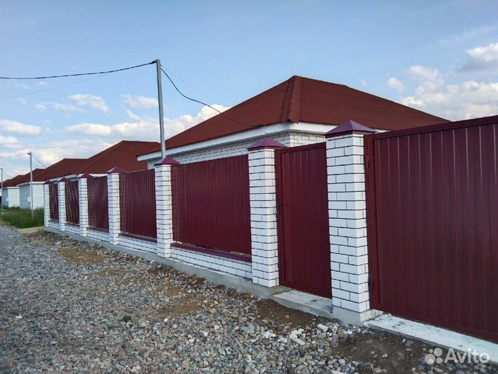 Забор из профнастила под ключ