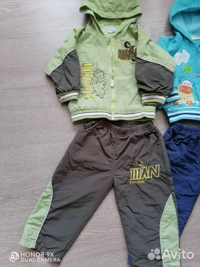 Ветровки с брюками на 1 год