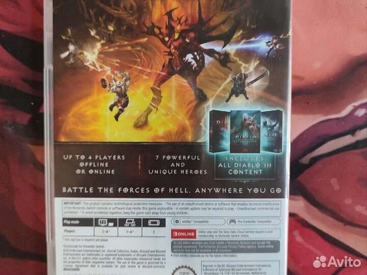 Диск Diablo 3 для nintendo switch