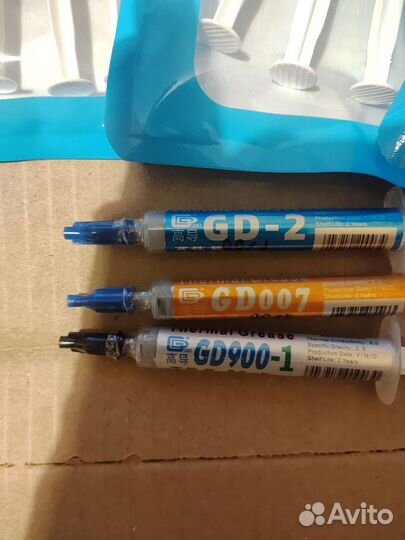 Термопаста GD-2, GD007, GD900-1, шприц 3 гр