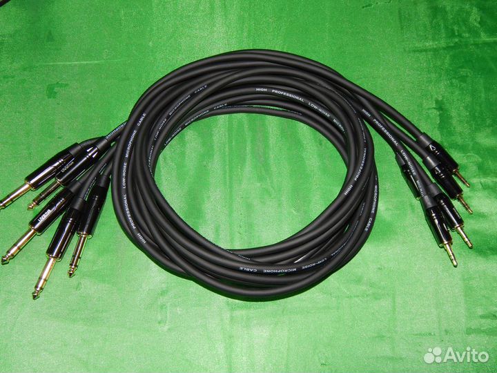 Кабель jack 6,35mm на jack 3,5mm