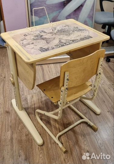 Растущая парта Дэми сут.14 с растущим стулом