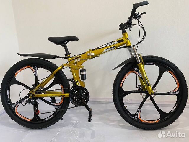 Велосипед взрослый складной 26 колеса на литье