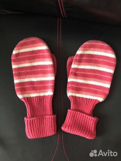 Варежки из хлопковой пряжи для девочки Lenne