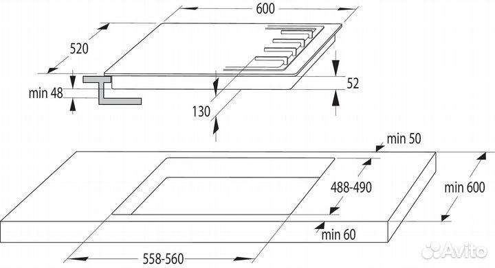 Газовая панель Gorenje G640EXW