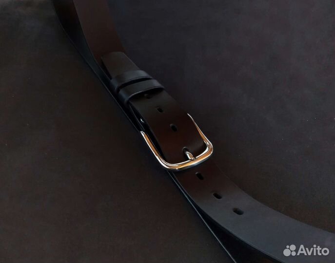 Ремень из кожи ручной работы