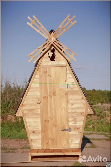 Дачный туалет деревянный HAT119
