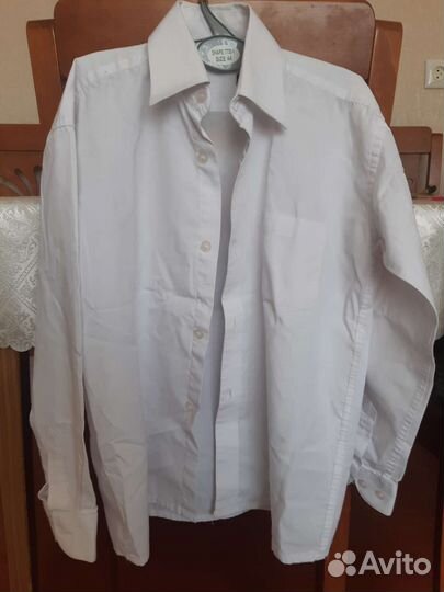 Белая рубашка бу для первоклассника