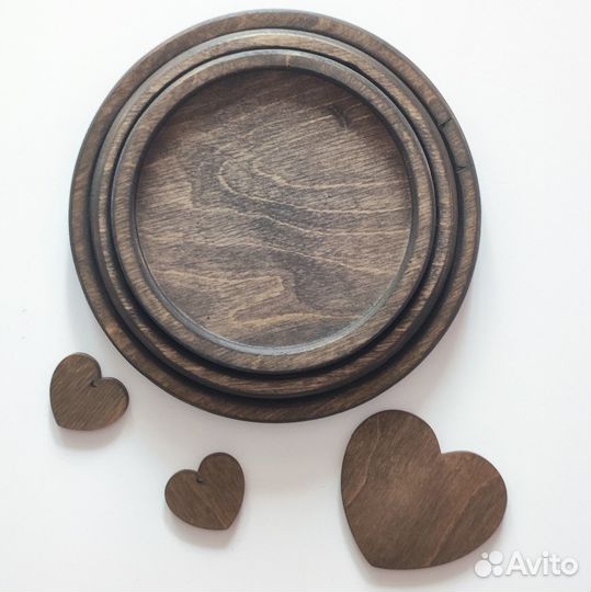 Набор подносов дерево