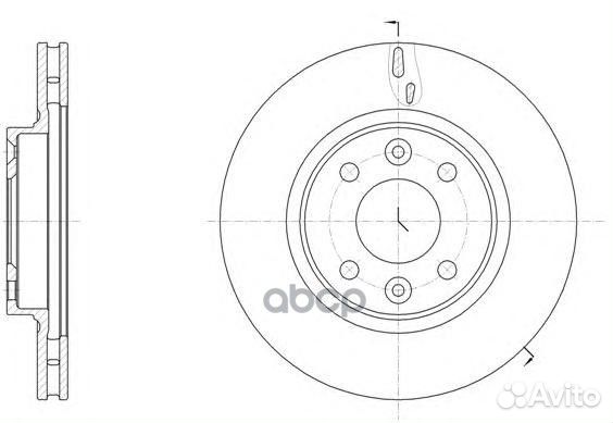61535.10 диск тормозной передний Renault Loga
