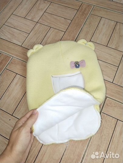 Шапка шлем на девочку 4-5 лет новая