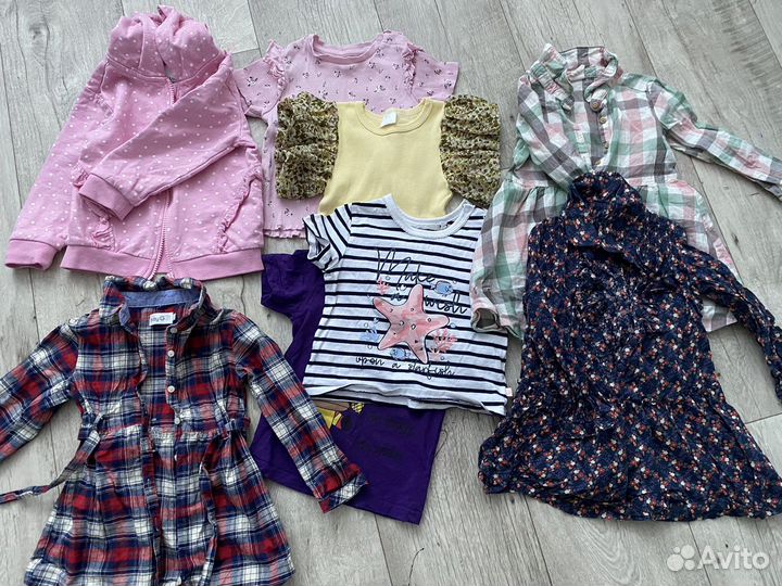 Детские вещи на девочку пакетом 86 92