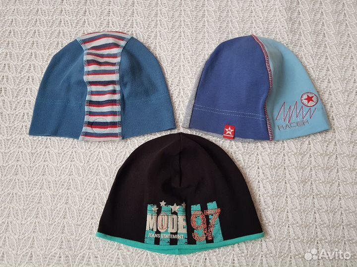 Шапки на осень для мальчика 52 54 цена за все