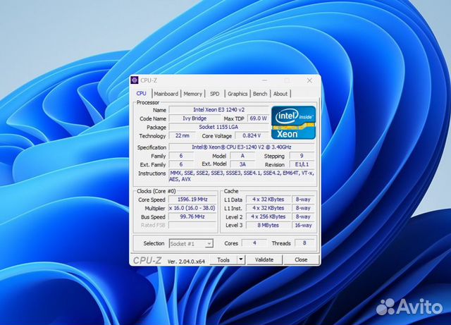 Процессор Intel Xeon e3 1245 v2