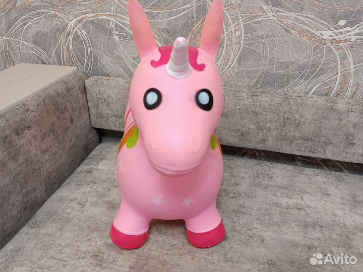Надувной попрыгун единорожка
