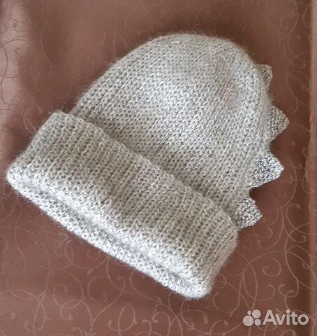 Шапка вязаная ручная работа